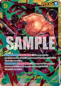 One Piece Card Game Single - Wings of the Captain - Roronoa Zoro - Secret Rare/OP06-118 - Lightly Played