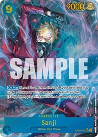One Piece Card Game Single - Wings of The Captain - Sanji (Alternate Art) - Secret Rare/OP06-119 - Lightly Played