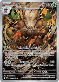Pokemon Singles - SV05: Temporal Forces - Shiftry - 163/162 - Illustration Rare/163 - Lightly Played