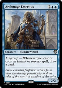 Magic: The Gathering Single - Commander: Outlaws of Thunder Junction - Archmage Emeritus - RARE/0090 - Lightly Played