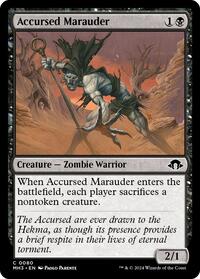 Magic: The Gathering Single - Modern Horizons 3 - Accursed Marauder - Common/0080 - Lightly Played