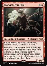 Magic: The Gathering Single - Duskmourn: House of Horror - Fear of Missing Out - Rare/0136 - Lightly Played