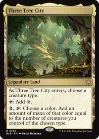 Magic: The Gathering Single - Bloomburrow - Three Tree City - Rare/0260 - Lightly Played