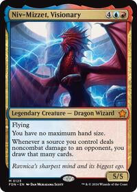 Magic: The Gathering Single - Foundations - Niv-Mizzet, Visionary - Mythic/0123 - Lightly Played