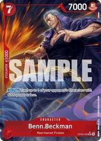 One Piece Card Game Single - Emperors in the New World - Benn.Beckman (Parallel) - Super Rare/OP09-09 - Lightly Played
