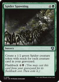 Magic: The Gathering Single - Innistrad Remastered - Spider Spawning - FOIL Uncommon/0216 - Lightly Played