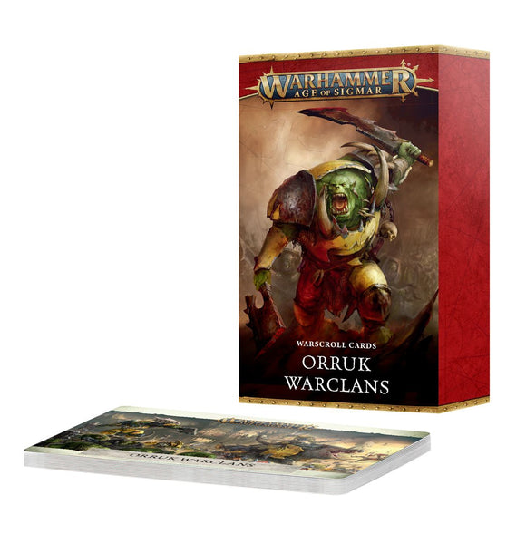 Warhammer Age of sigmar -  Warscroll Cards: Orruk Warclans