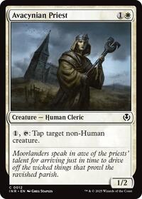 Magic: The Gathering Single - Innistrad Remastered - Avacynian Priest - COMMON/0012 - FOIL Lightly Played