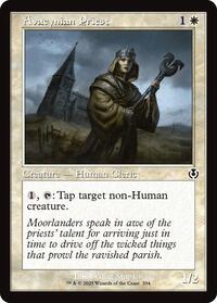 Magic: The Gathering Single - Innistrad Remastered - Avacynian Priest (Retro Frame) - COMMON/334 - Lightly Played
