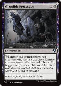 Magic: The Gathering Single - Innistrad Remastered - Ghoulish Procession - FOIL Uncommon/0110 - Lightly Played