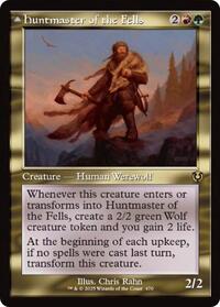 Magic: The Gathering Single - Innistrad Remastered - Huntmaster of the Fells (Retro Frame) - FOIL Rare/0325 - Lightly Played