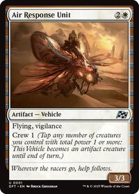 Magic: The Gathering Single - Aetherdrift - Air Response Unit - Uncommon/0001 - FOIL Lightly Played