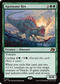 Magic: The Gathering Single - Aetherdrift - Agonasaur Rex - Common/151 - FOIL Lightly Played