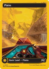 Magic: The Gathering Single - Aetherdrift - Plains (0507) (First-Place Foil) - Land/0507 - Lightly Played