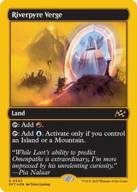 Magic: The Gathering Single - Aetherdrift - Riverpyre Verge (First-Place Foil) - Rare/0503 - Lightly Played