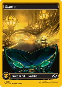 Magic: The Gathering Single - Aetherdrift - Swamp (0509) (First-Place Foil) - Land/0509 - Lightly Played
