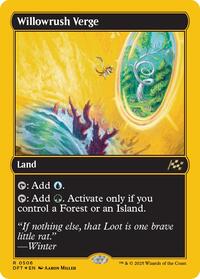 Magic: The Gathering Single - Aetherdrift - Willowrush Verge (First-Place Foil) - Rare/0505 - Lightly Played