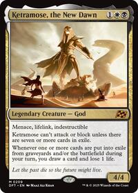 Magic: The Gathering Single - Aetherdrift - Ketramose, the New Dawn - Mythic/0209 - Lightly Played