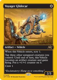 Magic: The Gathering Single - Aetherdrift - Voyager Glidecar (First-Place Foil) - Rare/0435 - Lightly Played