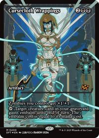 Magic: The Gathering Single - Aetherdrift - Cursecloth Wrappings (Showcase) - FOIL Mythic/0400 - Lightly Played