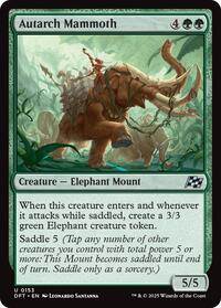 Magic: The Gathering Single - Aetherdrift - Autarch Mammoth - Uncommon/0153 - FOIL Lightly Played