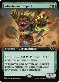 Magic: The Gathering Single - Aetherdrift - Afterburner Expert (Extended Art) - Rare/0387 - FOIL Lightly Played
