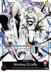 One Piece Card Game Single - Starter Deck EX: Gear 5 - Monkey.D.Luffy (001) (Parallel) - Leader/ST21-001 - Lightly Played