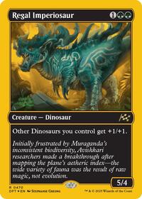 Magic: The Gathering Single - Aetherdrift - Regal Imperiosaur (First-Place Foil) - Rare/0470 - Lightly Played