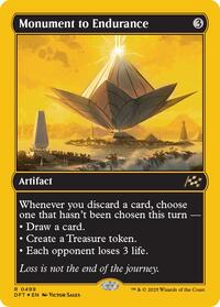 Magic: The Gathering Single - Aetherdrift - Monument to Endurance (First-Place Foil) - Rare/0499 - Lightly Played