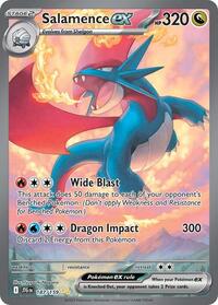 Pokemon Singles - SV09: Journey Together - Salemence ex - Special Illustration Rare/187 - Lightly Played
