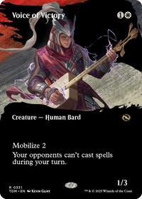 Magic: The Gathering Single - Tarkir: Dragonstorm - Voice of Victory (Borderless) - FOIL Rare/0331 - Lightly Played