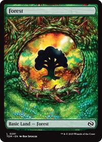 Magic: The Gathering Single - Tarkir: Dragonstorm - Forest (0291) - FOIL Land/0291 - Lightly Played