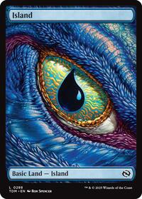 Magic: The Gathering Single - Tarkir: Dragonstorm - Island (0288) - Land/0288 - Lightly Played