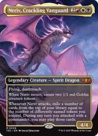 Magic: The Gathering Single - Commander: Tarkir: Dragonstorm - Neriv, Crackling Vanguard (Borderless) - Mythic/0006 - Lightly Played