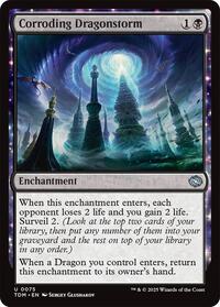 Magic: The Gathering Single - Tarkir: Dragonstorm - Corroding Dragonstorm - FOIL Uncommon/0075 - Lightly Played
