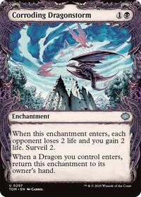 Magic: The Gathering Single - Tarkir: Dragonstorm - Corroding Dragonstorm (Showcase) - Uncommon/0297 - Lightly Played