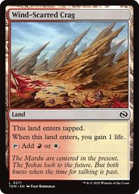 Magic: The Gathering Single - Tarkir: Dragonstorm - Wind-Scarred Crag - FOIL Land/0271 - Lightly Played