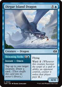 Magic: The Gathering Single - Tarkir: Dragonstorm - Dirgur Island Dragon - FOIL Common/0040 - Lightly Played