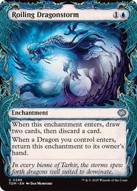 Magic: The Gathering Single - Tarkir: Dragonstorm - Roiling Dragonstorm (Showcase) - FOIL Uncommon/0296 - Lightly Played