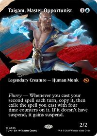 Magic: The Gathering Single - Tarkir: Dragonstorm - Taigam, Master Opportunist (Borderless) - FOIL Mythic/0335 - Lightly Played