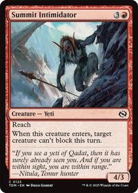 Magic: The Gathering Single - Tarkir: Dragonstorm - Summit Intimidator - FOIL Common/0125 - Lightly Played
