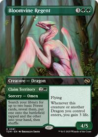 Magic: The Gathering Single - Tarkir: Dragonstorm - Bloomvine Regent (Borderless) - Rare/0381 - Lightly Played