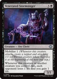 Magic: The Gathering Single - Tarkir: Dragonstorm - Venerated Stormsinger - FOIL Uncommon/0097 - Lightly Played