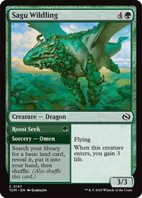 Magic: The Gathering Single - Tarkir: Dragonstorm - Sagu Wildling - FOIL Common/0157 - Lightly Played