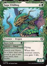 Magic: The Gathering Single - Tarkir: Dragonstorm - Sagu Wildling (Showcase) - Common/0306 - Lightly Played