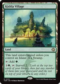 Magic: The Gathering Single - Tarkir: Dragonstorm - Kishla Village - FOIL Rare/0259 - Lightly Played