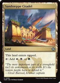 Magic: The Gathering Single - Tarkir: Dragonstorm - Sandsteppe Citadel - FOIL Uncommon/0266 - Lightly Played