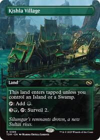 Magic: The Gathering Single - Tarkir: Dragonstorm - Kishla Village (Borderless) - Rare/0396 - Lightly Played