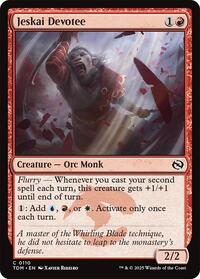Magic: The Gathering Single - Tarkir: Dragonstorm - Jeskai Devotee - FOIL Common/0110 - Lightly Played