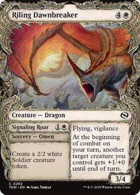 Magic: The Gathering Single - Tarkir: Dragonstorm - Riling Dawnbreaker (Showcase) - Common/0292 - Lightly Played